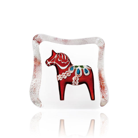 Red Dalecarlia Horse (Large) | 26124 | Maleras Crystal Decor