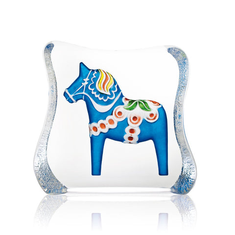 Blue Dalecarlia Horse (Small) | 26127 | Maleras Crystal Decor