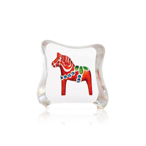 Painted Mini | Dalecarlia Horse Red | 88180 | Maleras Crystal Decor