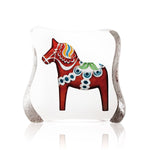 Red Dalecarlia Horse (Small) | 26126 | Maleras Crystal Decor