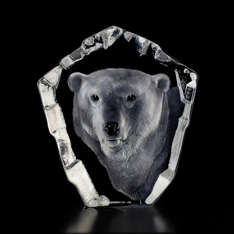 Polar Bear's Head | 33361 | Maleras Crystal Decor