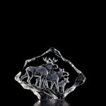 Moose Family (Clear) | 33636 | Maleras Crystal Decor