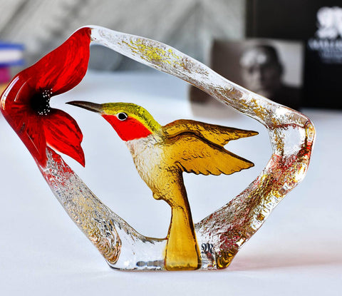 Hummingbird (Painted) | 34265 | Maleras Crystal Decor